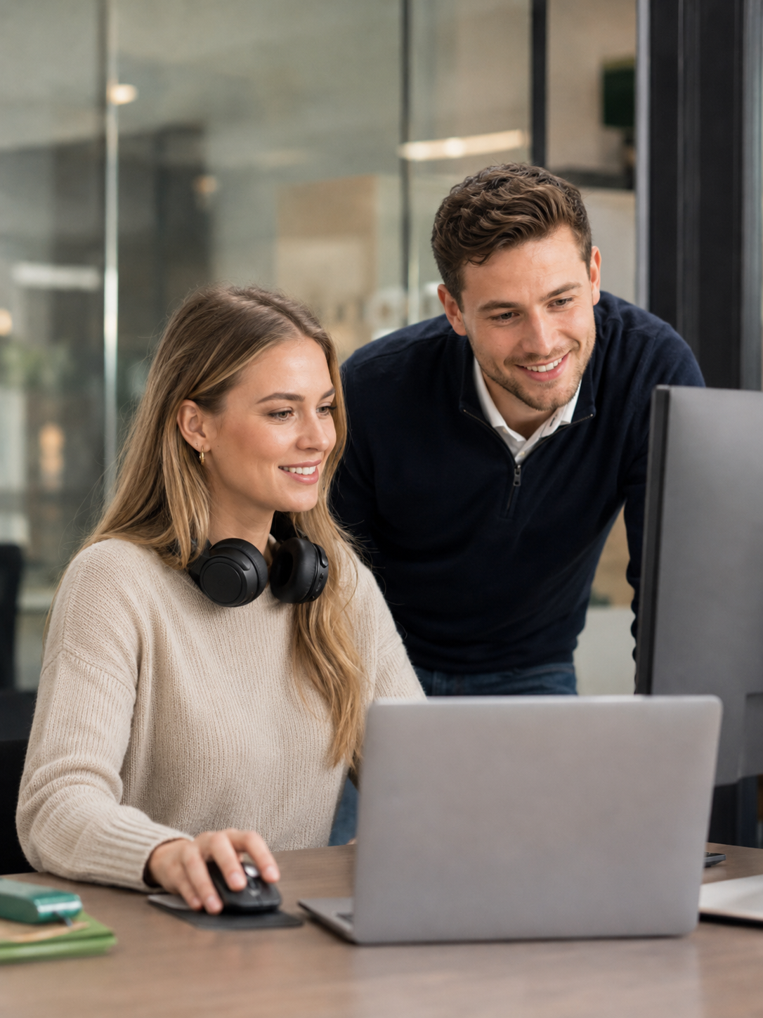 IT-Experten bei der Zusammenarbeit am Computer
